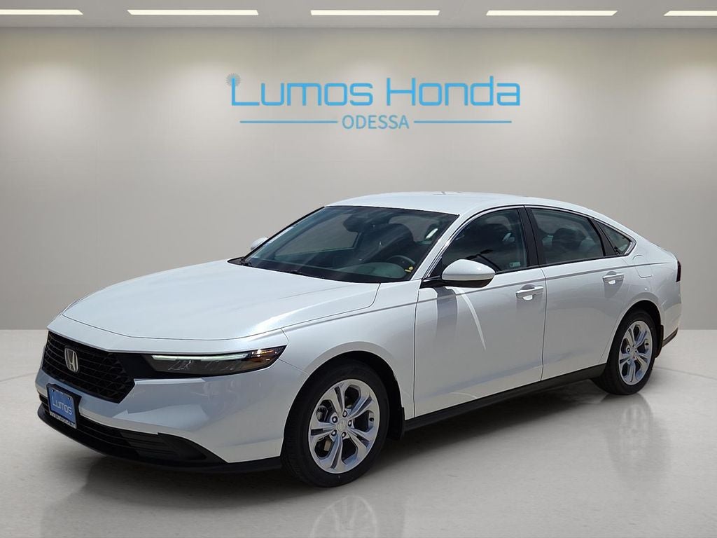 2026 Honda Accord LX in Platinum White Pearl — front three-quarter view