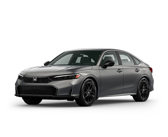 2026 Honda Civic Sport in Urban Gray Pearl — front three-quarter view