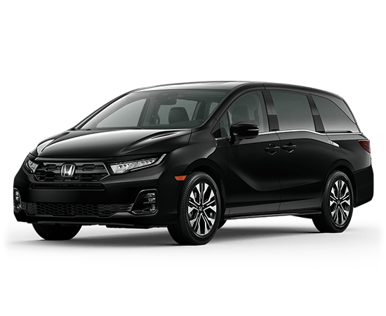 2026 Honda Odyssey Elite in Black — front three-quarter view