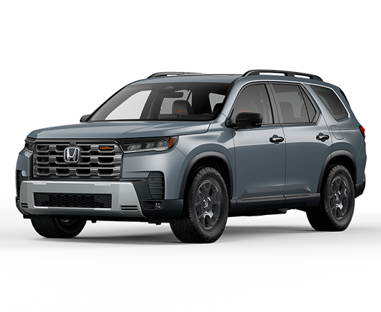 2026 Honda Pilot TrailSport in Sonic Gray Pearl — front three-quarter view