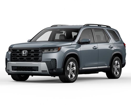 2026 Honda Pilot EX-L in Sonic Gray Pearl — front three-quarter view